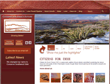 Tablet Screenshot of citizensfordixie.org
